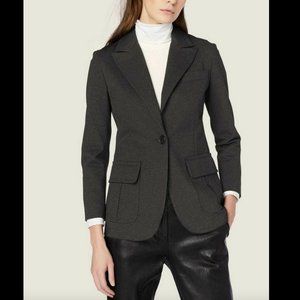 Derek Lam Cara Grey Stretch Blazer Jacket 6 NEW